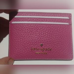 Kate Spade Pink Leather Card Holder